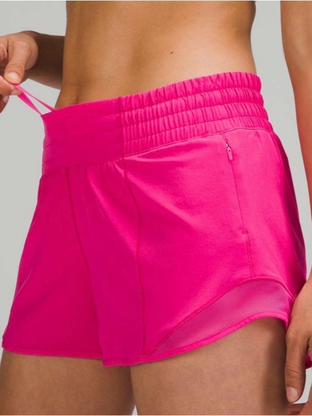 NWT💎Lululemon Sonic Pink Hotty Hot Low-Rise Short 2.5" Rare Limited Sold Out - Picture 4 of 5